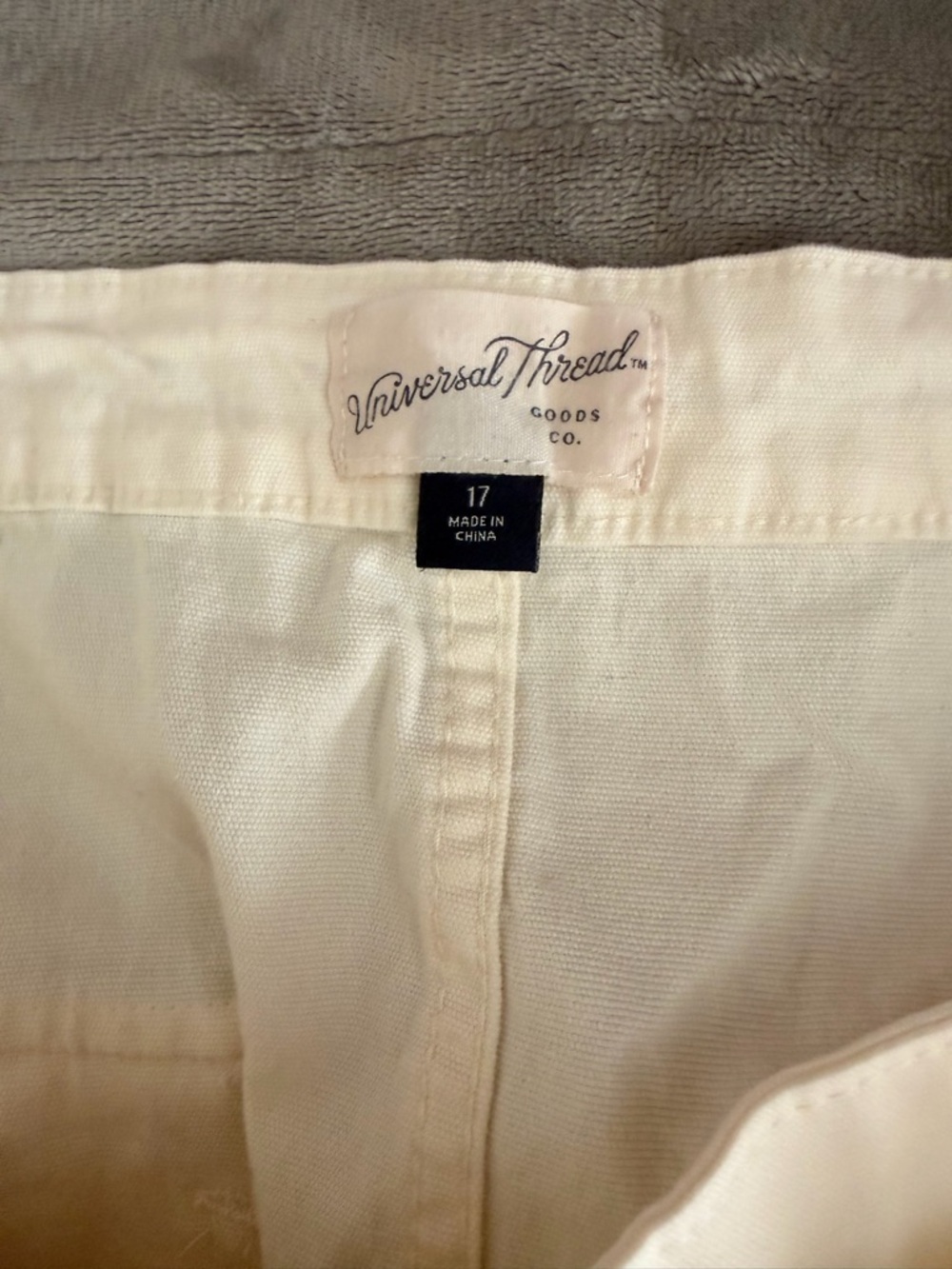 Classic Cream Denim women’s skirt - Neutral - Picture 5 of 5